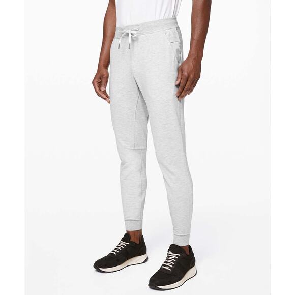 Lululemon City Sweat Jogger 29" Heathered Ultra Light Grey Men's Size Large EUC - Picture 1 of 11
